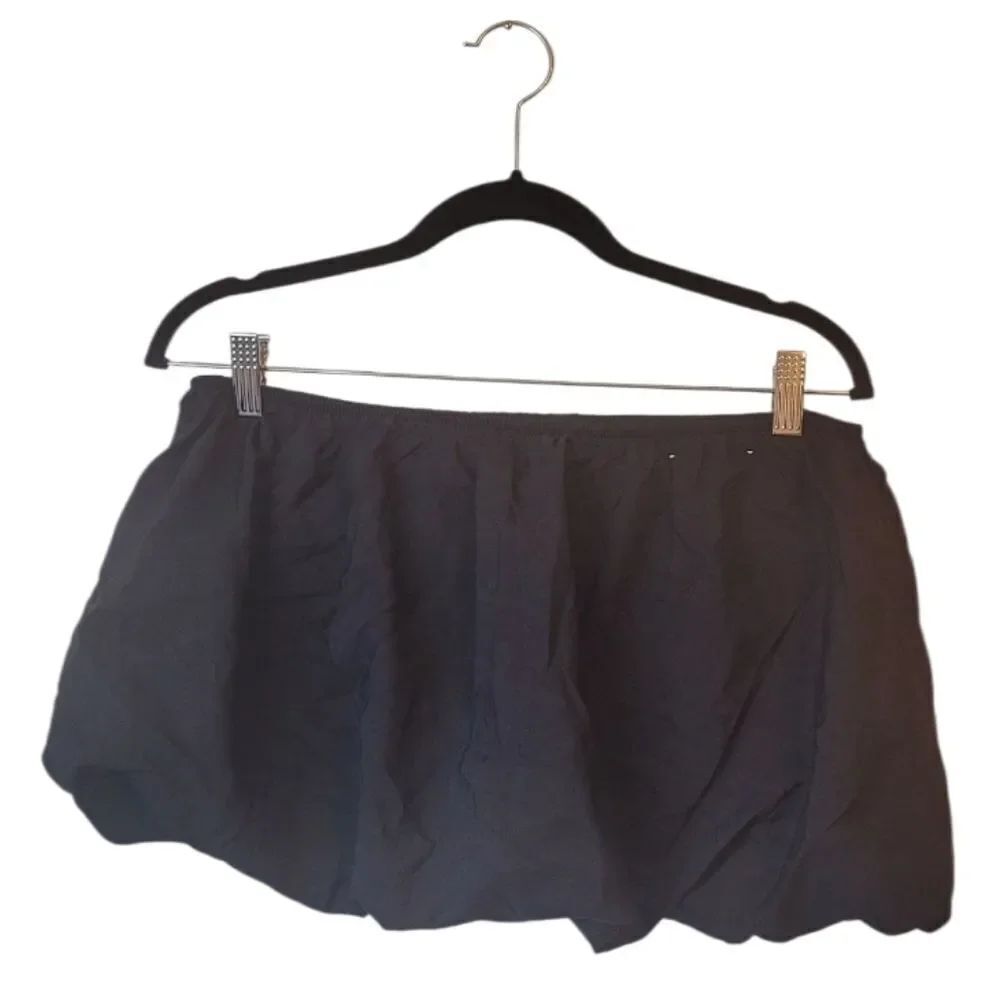 Sunday Retreat Women's Black Ultra Mini Nylon Bubble Skirt Size M